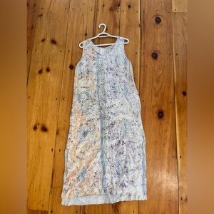 Sun Agung Batik Maxi Dress One Size Boho Rayon Sleeveless